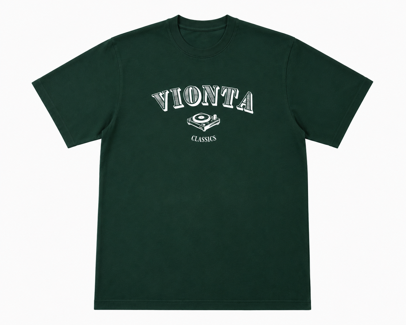 Green classic T-shirt oversized